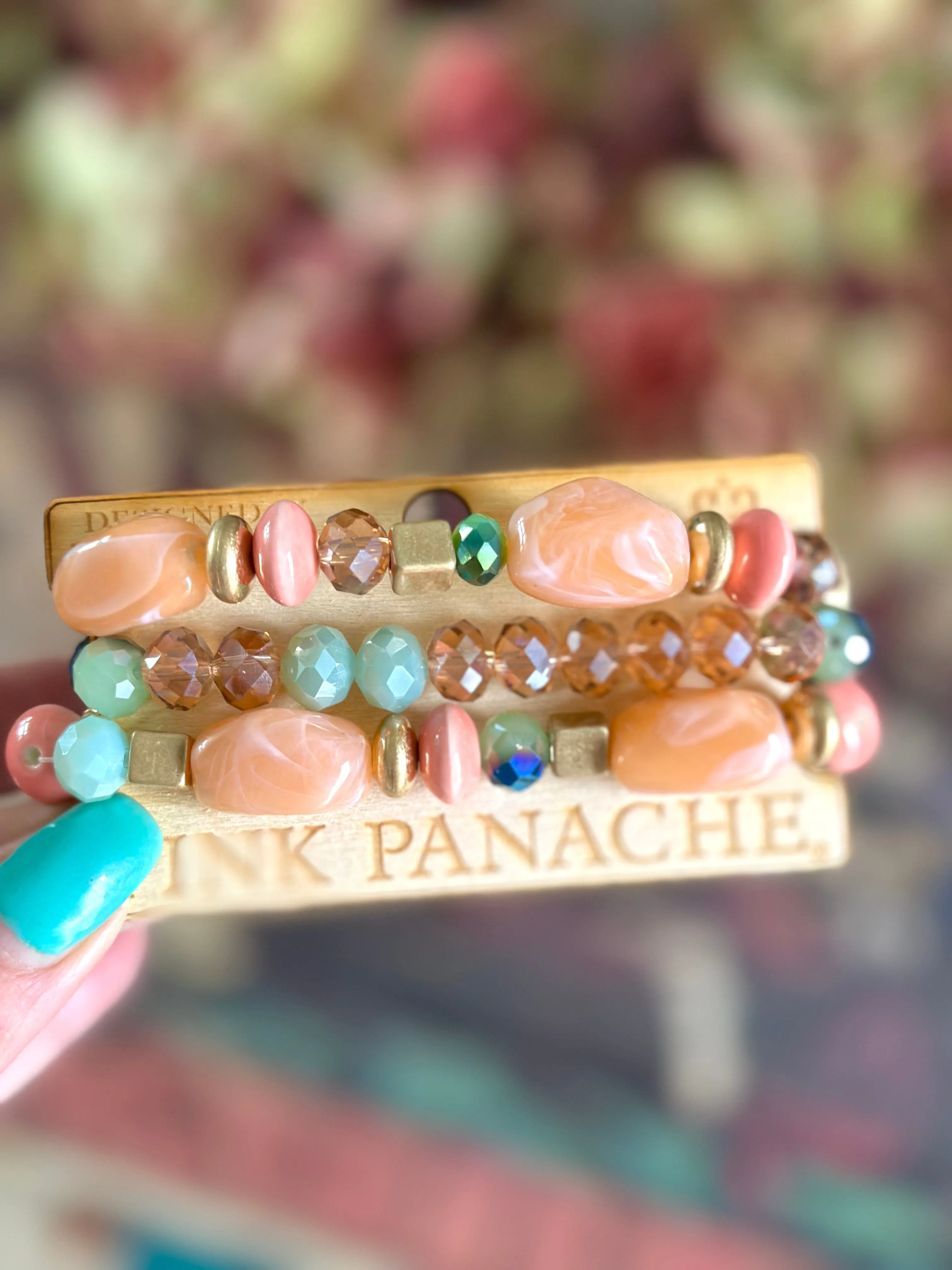 The Pink Panache Ring In The Spring Stack Bracelet Set