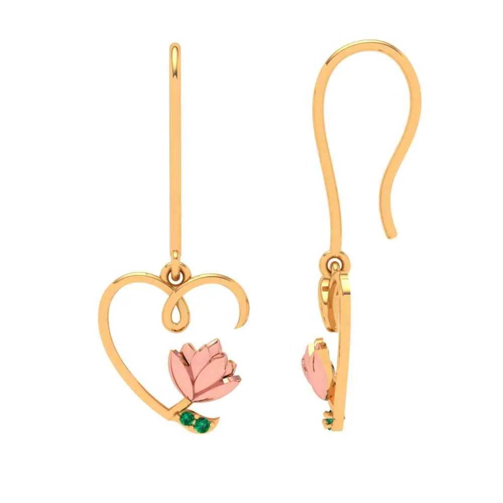 Vibrant 14k Yellow Gold And Stone Studs