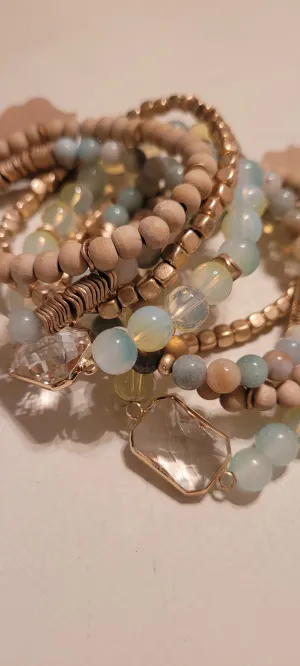 Ximena Stackable - Mint - Boho Bracelet