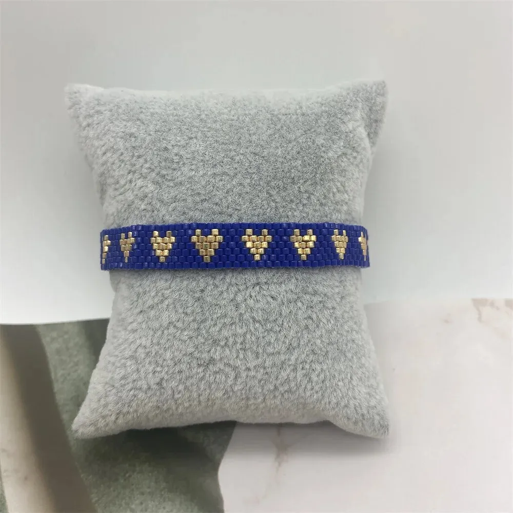 ZHONGVI Miyuki Bracelet Adjustable Heart Boho Jewelry Gift