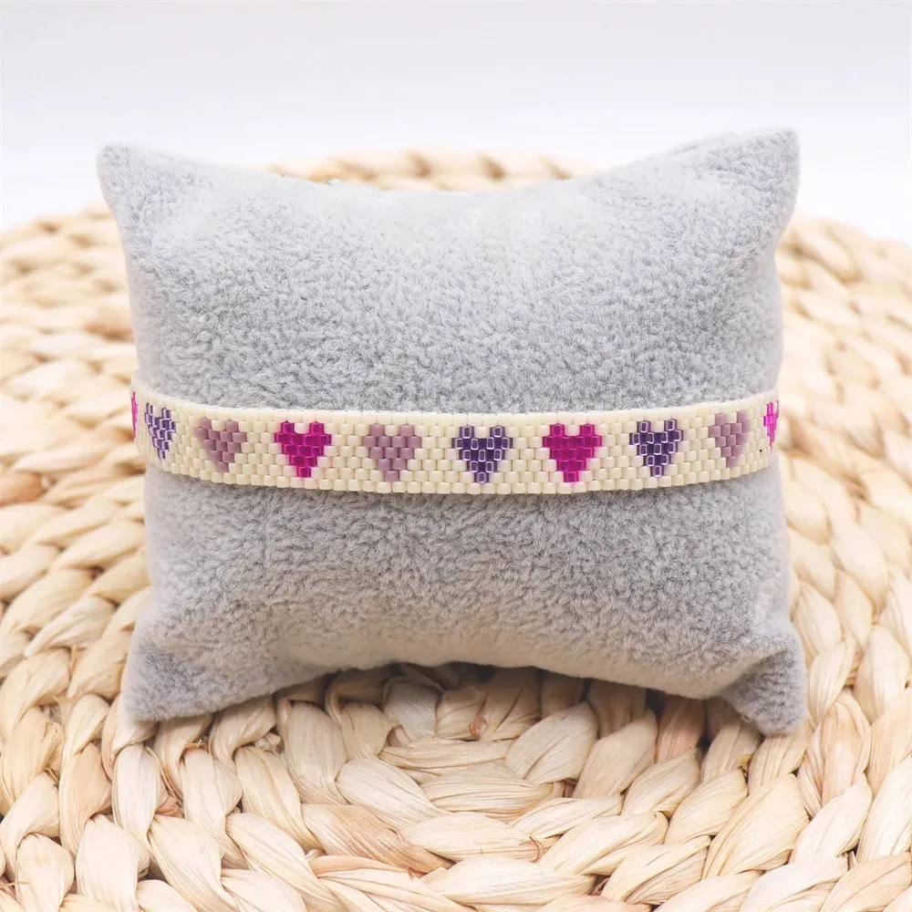 ZHONGVI Miyuki Bracelet Adjustable Heart Boho Jewelry Gift