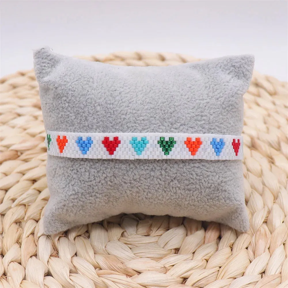 ZHONGVI Miyuki Bracelet Adjustable Heart Boho Jewelry Gift