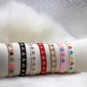 ZHONGVI Miyuki Bracelet Adjustable Heart Boho Jewelry Gift