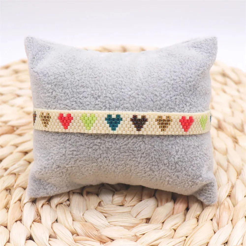 ZHONGVI Miyuki Bracelet Adjustable Heart Boho Jewelry Gift