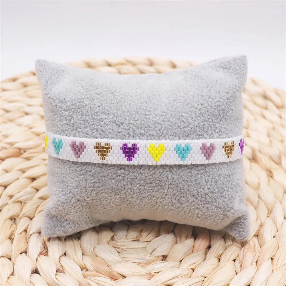 ZHONGVI Miyuki Bracelet Adjustable Heart Boho Jewelry Gift