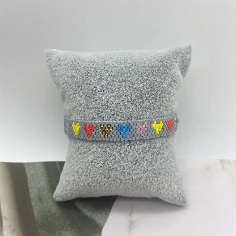 ZHONGVI Miyuki Bracelet Adjustable Heart Boho Jewelry Gift
