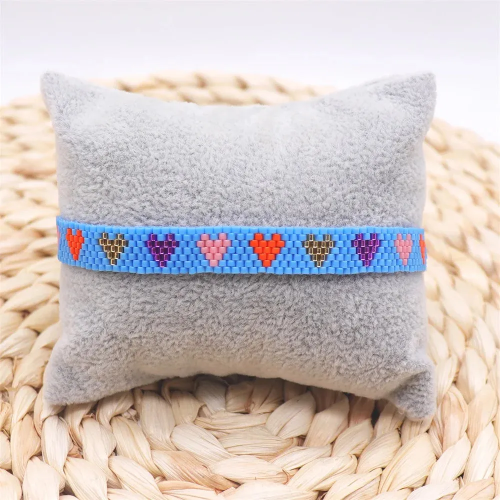 ZHONGVI Miyuki Bracelet Adjustable Heart Boho Jewelry Gift