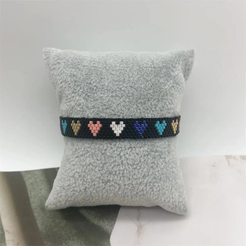 ZHONGVI Miyuki Bracelet Adjustable Heart Boho Jewelry Gift