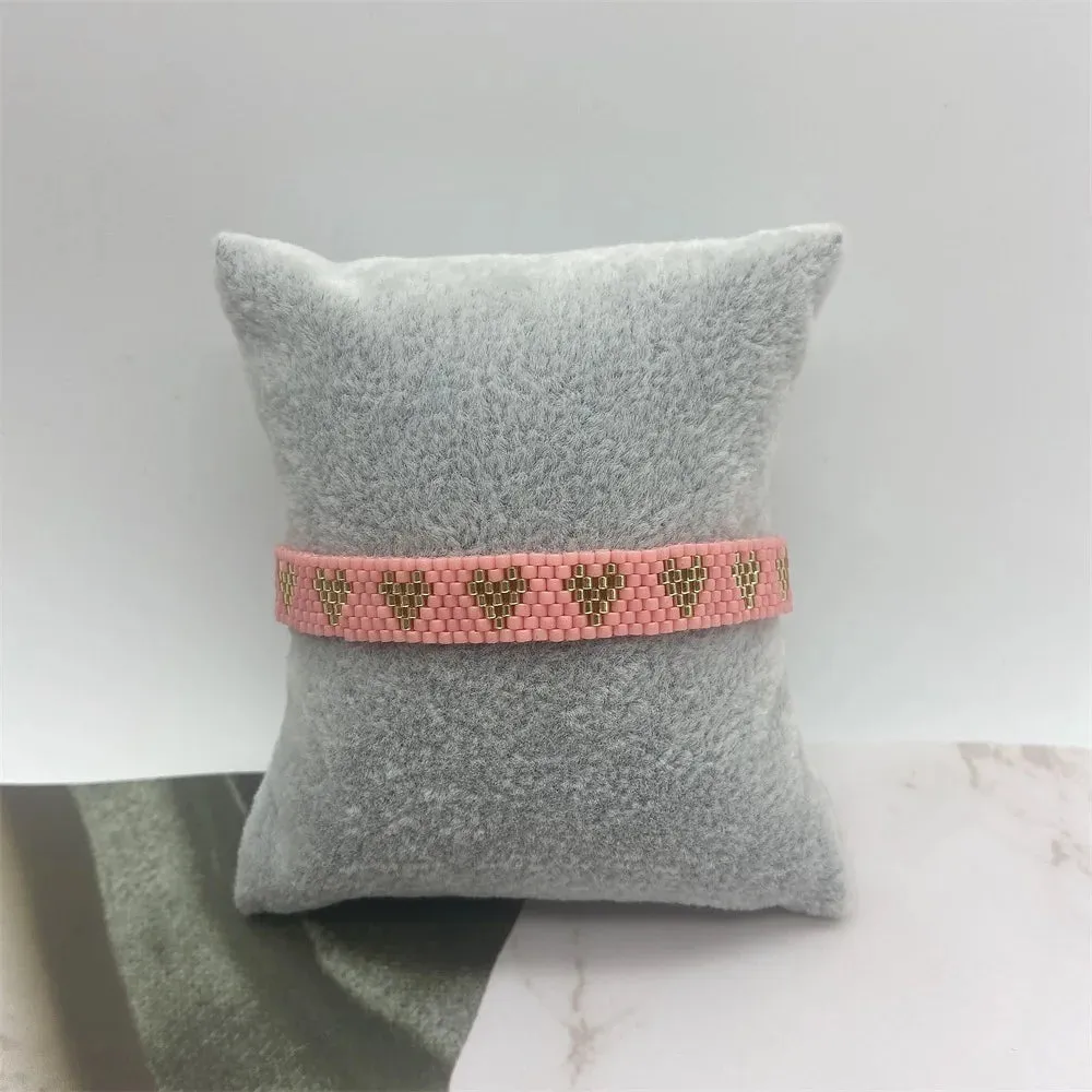 ZHONGVI Miyuki Bracelet Adjustable Heart Boho Jewelry Gift